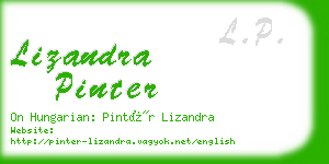 lizandra pinter business card